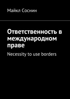 Майкл Соснин - Ответственность в международном праве. Necessity to use borders
