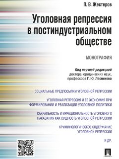 Павел Жестеров - Уголовная репрессия в постиндустриальном обществе. Монография