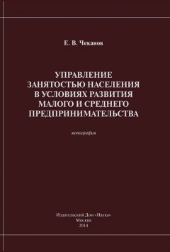 Е. Чеканов - Управление занятостью населения в условиях развития малого и среднего предпринимательства